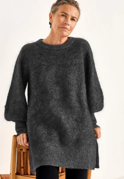 Tunika Premium i mohair- og uldblanding