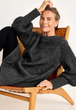 Tunika Premium i mohair- og uldblanding