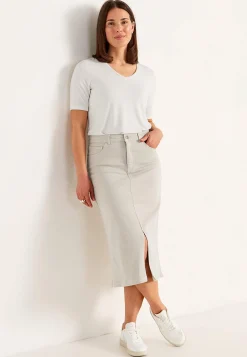 Twillkjole med slids