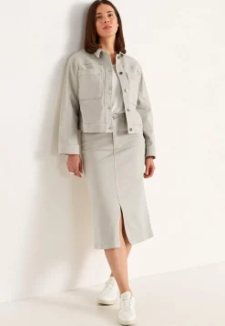 Twillkjole med slids