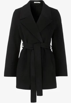 Uldfrakke Premium med bæltespænde