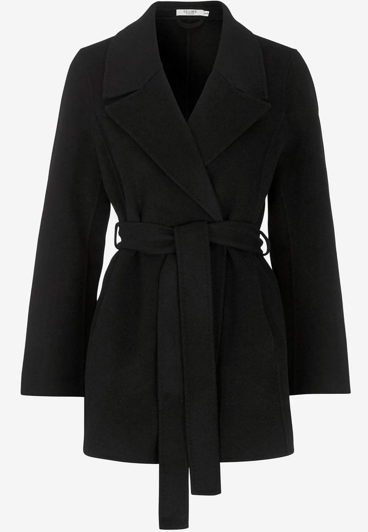 Uldfrakke Premium med bæltespænde