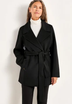 Uldfrakke Premium med bæltespænde