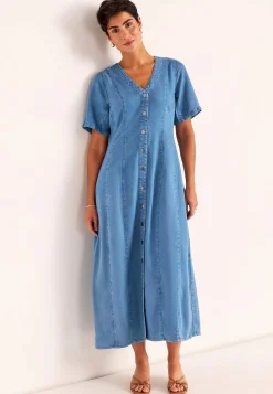 Ultrablød Premium cowboykjole med knapper