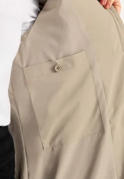 Varm jakke med sidelynlåse nederst