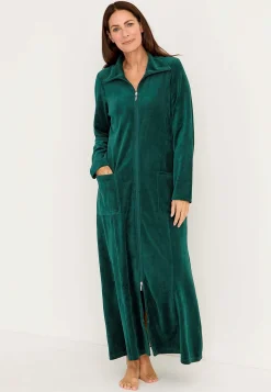 Velour, lang morgenkåbe Wilma | Cellbes