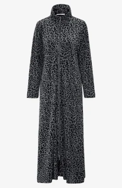 Velour, lang morgenkåbe Wilma