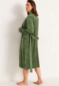 Velour morgenkåbe