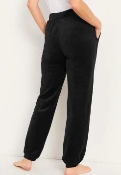 Velourbukser med ribkant Wilma