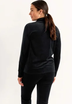 Velourjakke med lynlås Wilma