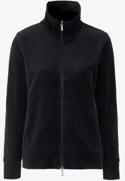 Velourjakke med lynlås Wilma