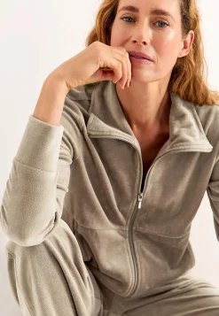 Velourjakke med lynlås Wilma | Cellbes