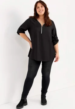 V-halset tunika i to længder