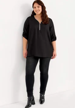 V-halset tunika i to længder