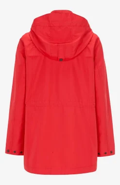 Vindtæt jakke med hætte