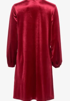 V-udskåret fløjlskjole