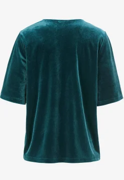 V-udskåret fløjlstop