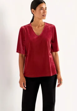 V-udskåret fløjlstop | Cellbes