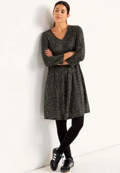 V-udskåret jerseykjole