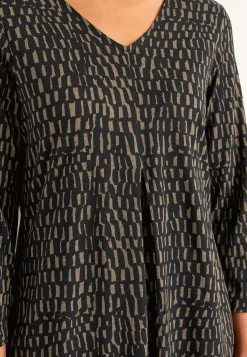 V-udskåret jerseykjole