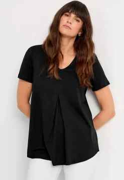 V-udskåret jerseytop