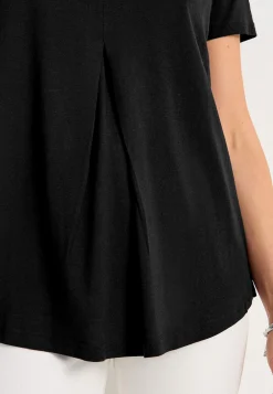 V-udskåret jerseytop