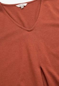 V-udskåret jerseytop