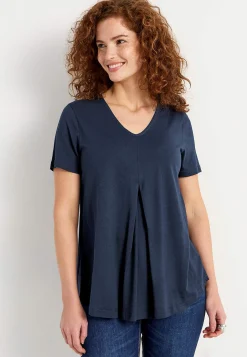 V-udskåret jerseytop