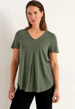 V-udskåret jerseytop