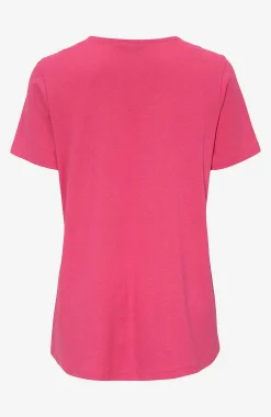 V-udskåret jerseytop