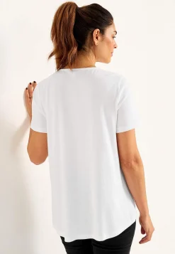 V-udskåret jerseytop | Cellbes