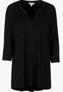 V-udskåret jerseytunika