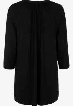 V-udskåret jerseytunika