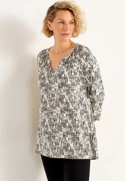 V-udskåret jerseytunika