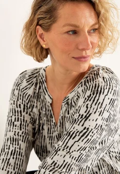 V-udskåret jerseytunika