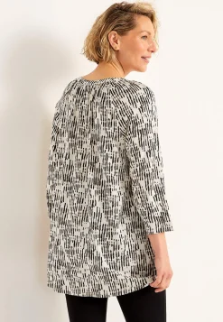 V-udskåret jerseytunika