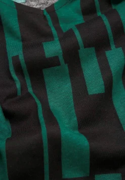 V-udskåret jerseytunika med lommer