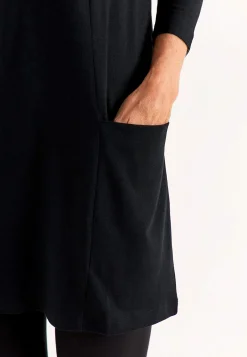 V-udskåret jerseytunika med lommer | Cellbes