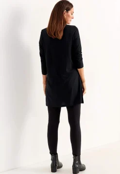 V-udskåret jerseytunika med lommer | Cellbes