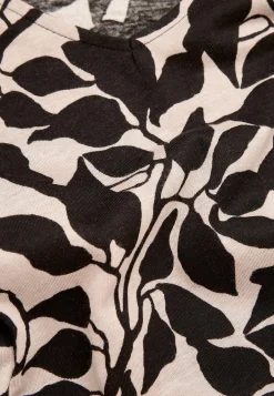 V-udskåret jerseytunika med lommer