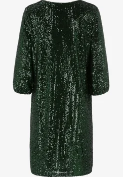 V-udskåret pailletkjole