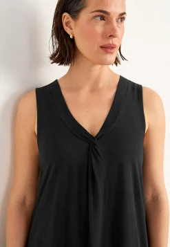 V-udskåret, ærmeløs jerseykjole | Cellbes