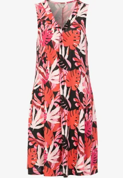 V-udskåret, ærmeløs jerseykjole