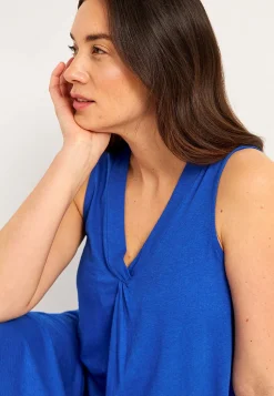 V-udskåret, ærmeløs jerseykjole | Cellbes