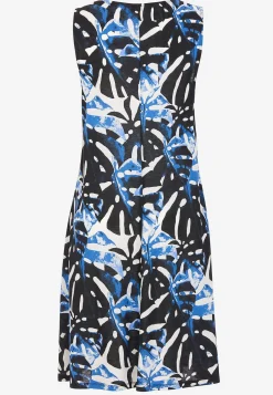 V-udskåret, ærmeløs jerseykjole