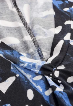 V-udskåret, ærmeløs jerseykjole