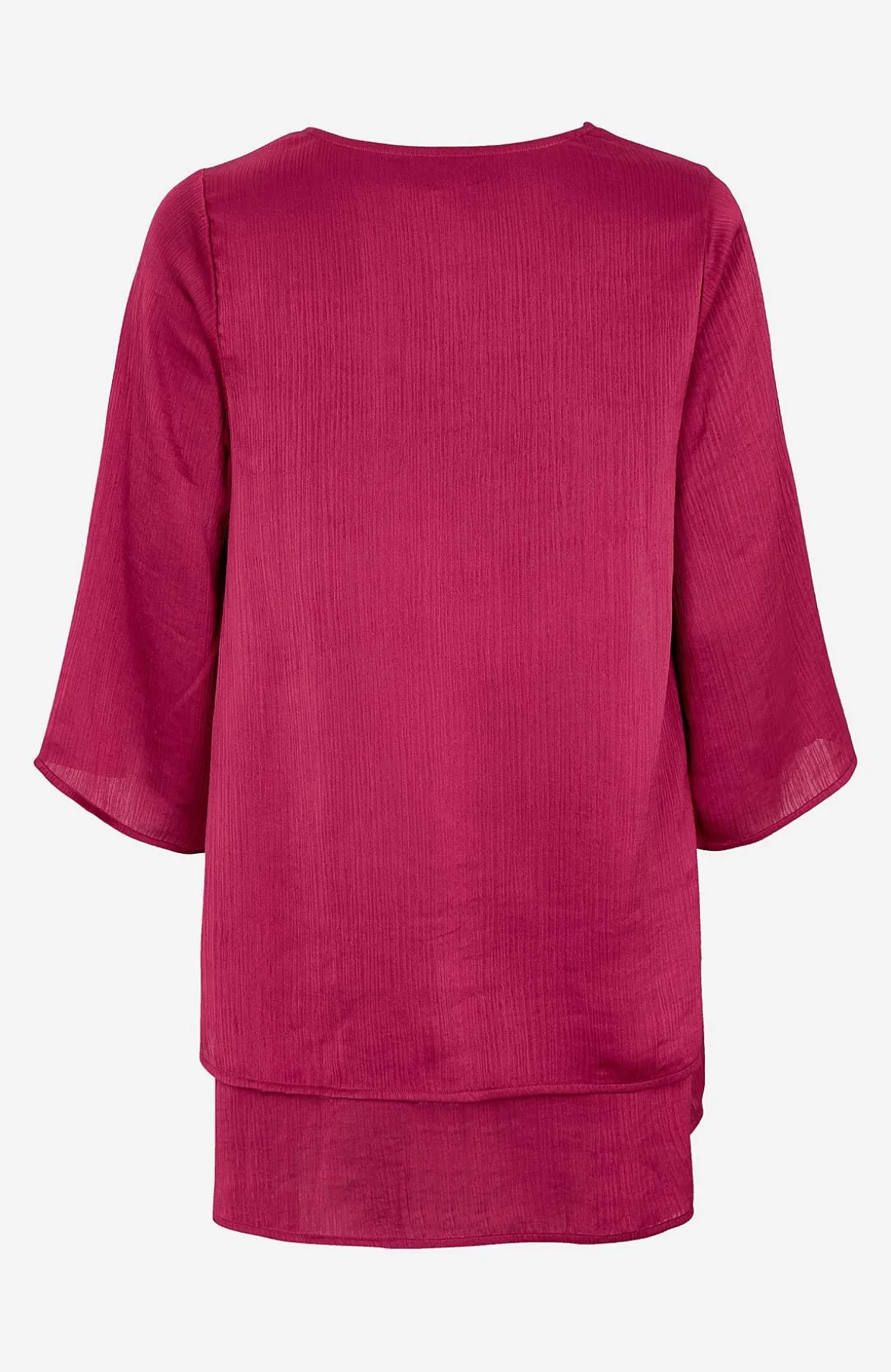 V-udskåret tunika med trompetærme