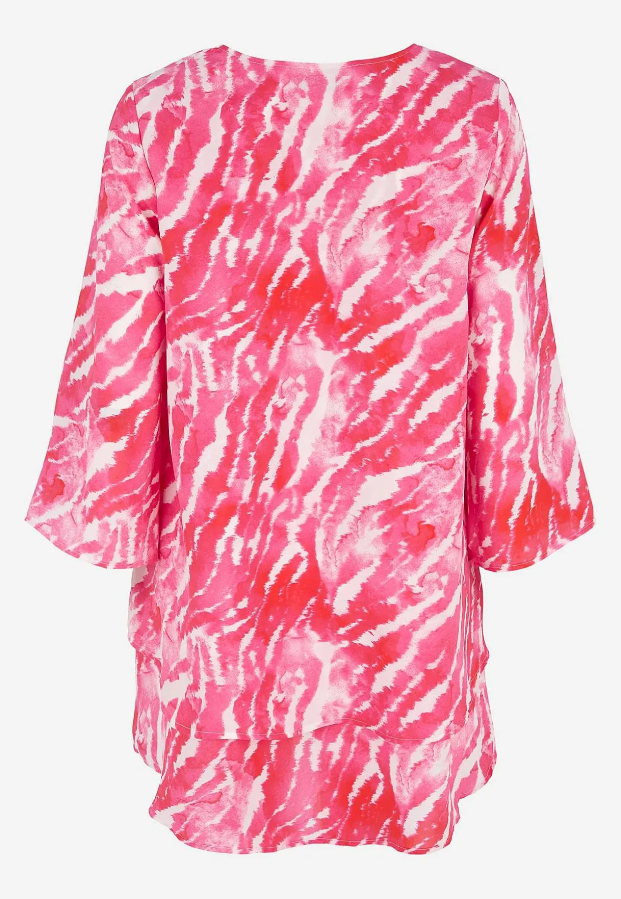 V-udskåret tunika med trompetærme