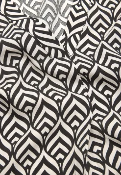 V-udskåret, vævet bluse