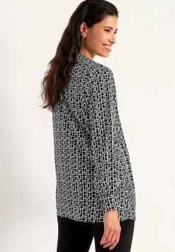 V-udskåret, vævet tunika